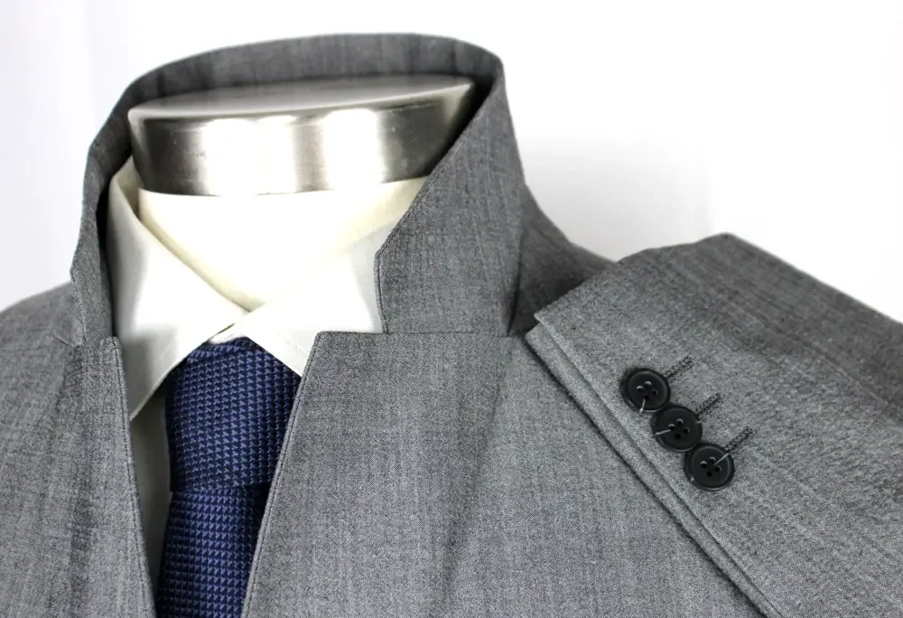 Theory Clinton Seersucker Blazer 44 R Mens Slim Fit Grey Wool Sport Coat